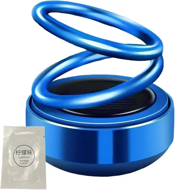 Takatak Rotating Car Air Freshener Perfume Diffuser with Solar Powered Spinning Design Car Dash Indicator Lamp