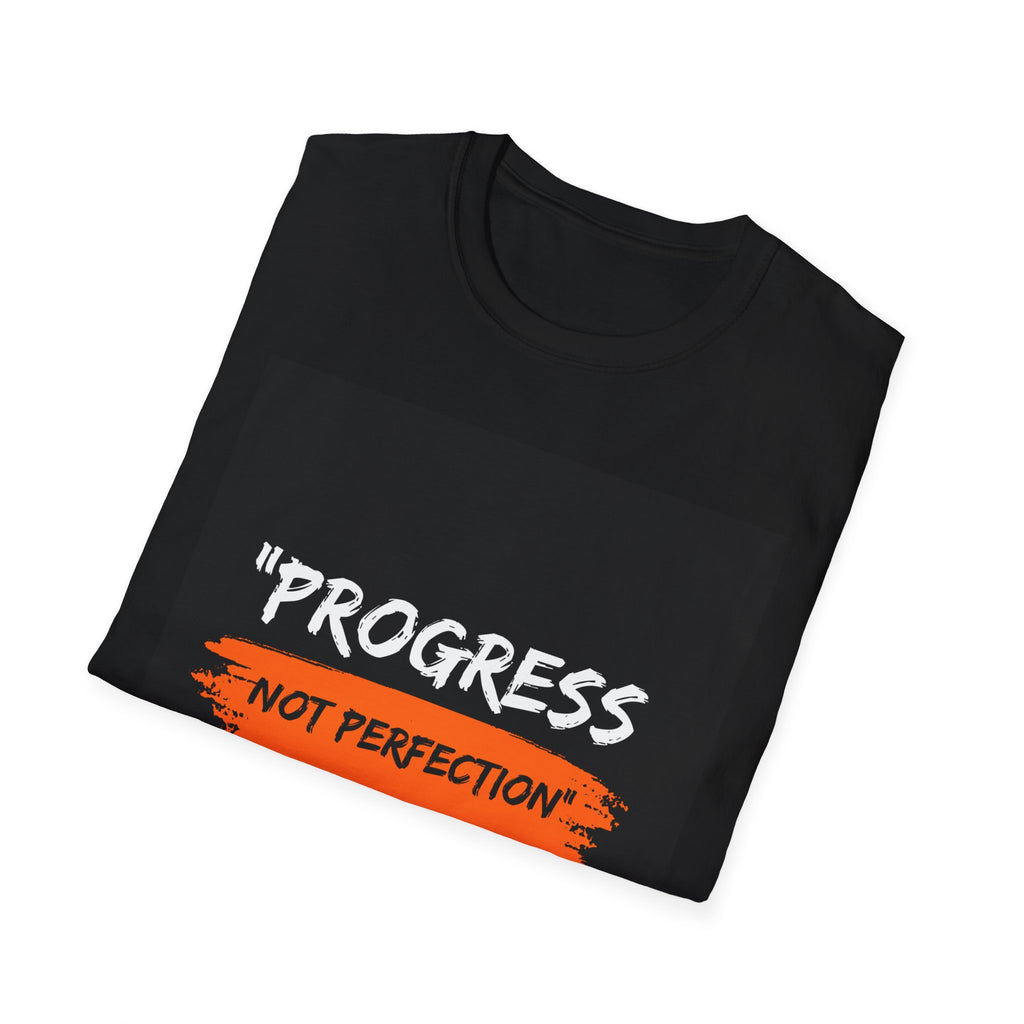 Progress Not Perfection T-Shirt — Motivational Fitness Tee