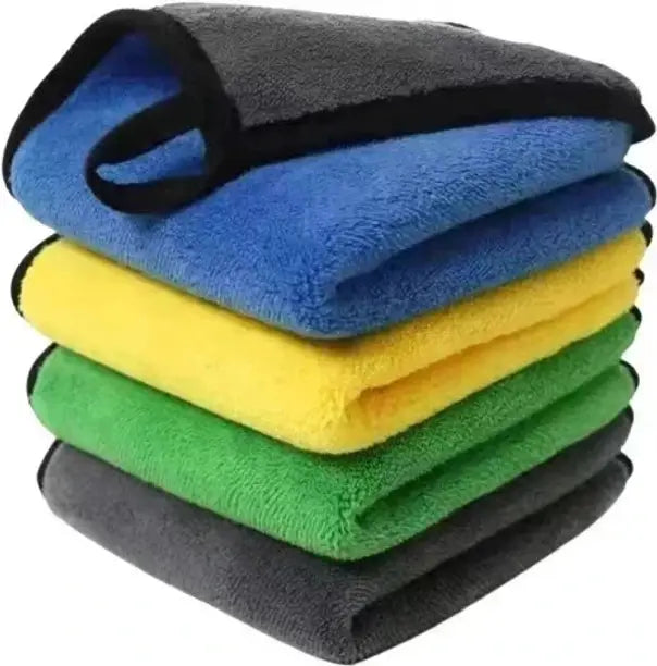 Sheen Microfiber Vehicle Washing Cloth  (Pack Of 4, 800 GSM)